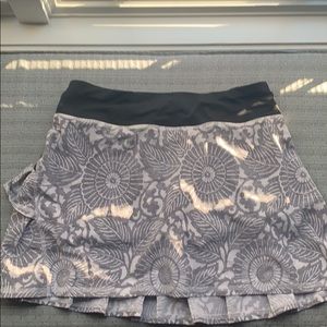 Lululemon Pace Setter Skirt Beachy Floral White